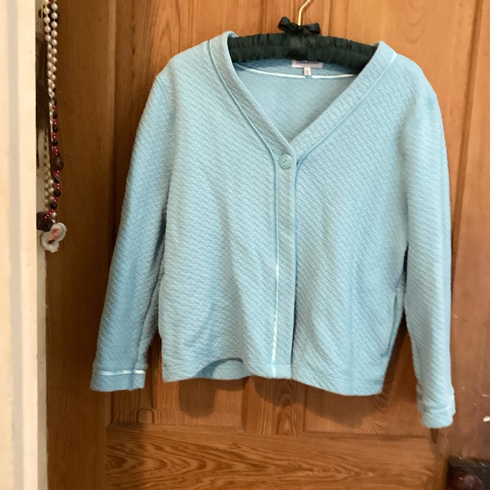 - Cuddledown quilted bed jacket large